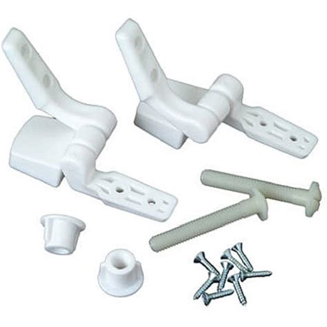 Master Plumber 479-56 White Toilet Seat Hinge Replacement Parts Toliet Hinges | eBay