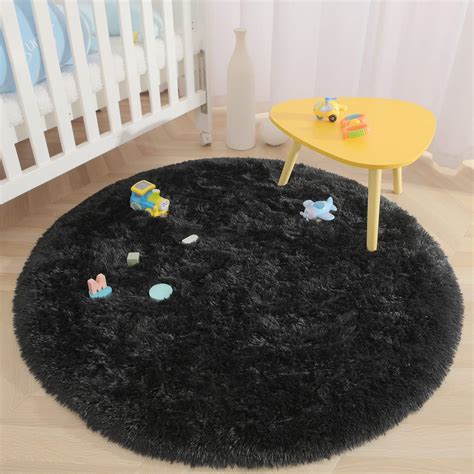 Terrug Fluffy Area Rug for Bedroom Living Room,Soft Circle Boys & Girls ...