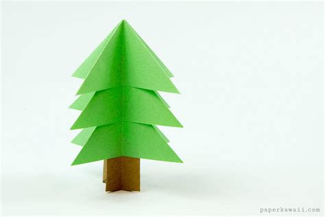 Easy Origami Christmas Tree Tutorial! - Paper Kawaii