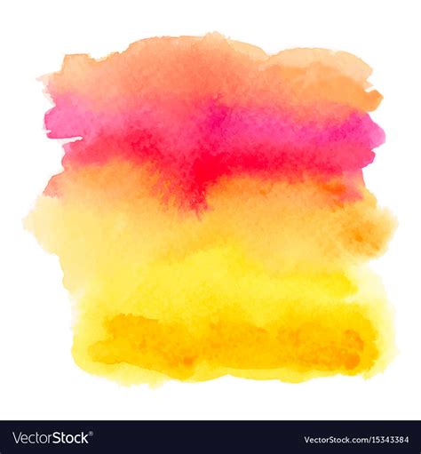 Red and yellow watercolor gradient banner Vector Image