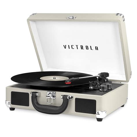 Buy Victrola Vintage 3-Speed Bluetooth Portable Suitcase Record Player with Built-in Speakers ...