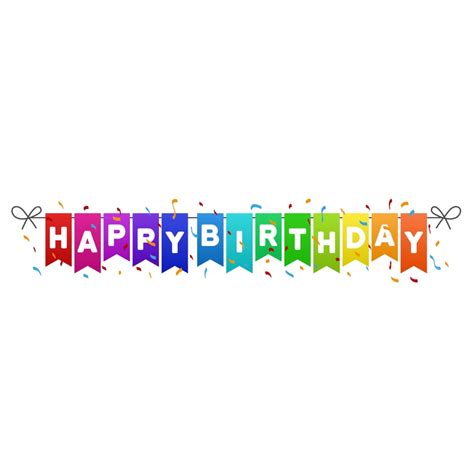 Happy Birthday Flag Vector Hd PNG Images, Happy Birthday Flags Banner, Celebrate, Card, Flag PNG ...