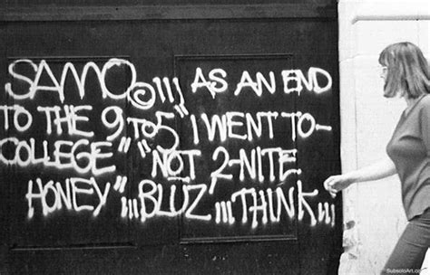 Jean-Michel Basquiat (SAMO) graffiti | Jean michel basquiat, Basquiat, Jean michel basquiat art