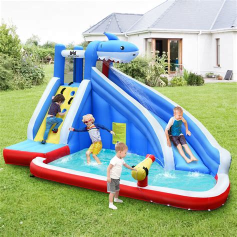 Giant Spacious Kids Inflatable Blow Up Water Slide Pool– Zincera