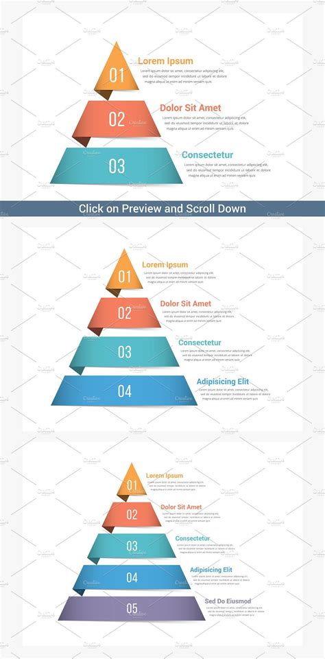 Pyramid Infographics | Infographic, Pyramids, Infographic templates