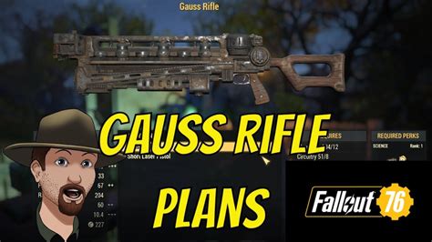 Fallout 76- Where To Get The Gauss Rifle Plans and Testing Damage! - YouTube