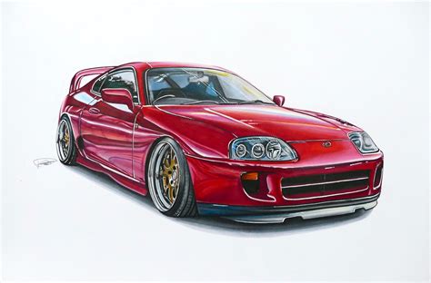 Toyota Supra Mk4 Dibujo