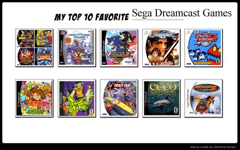 Top 10 Sega Dreamcast Games by ForestTheGamer on DeviantArt