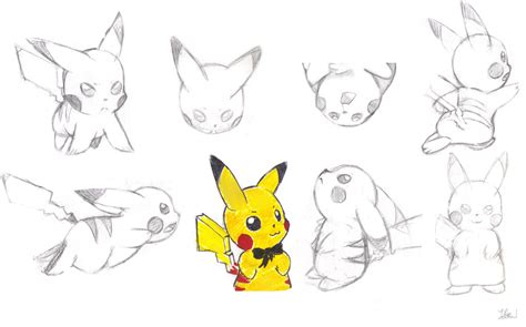 pikachu sketches by HarmonicSoul on DeviantArt