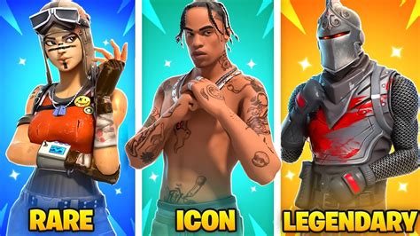 The *BEST* Fortnite Skin of Each Rarity! - YouTube