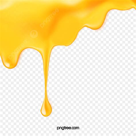 Honey Drip Clipart Transparent Background, Bee Honey Dripping Element, Honeybee, Honey, Yellow ...