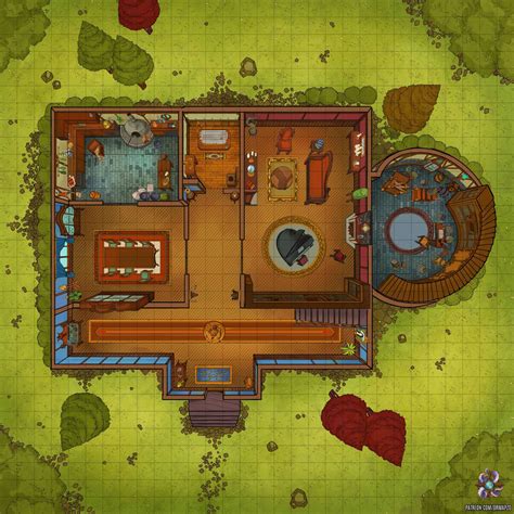 Magical Castle Battle Map 30x30 : r/Roll20