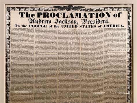 Andrew Jackson’s Proclamation Responding to Nullification