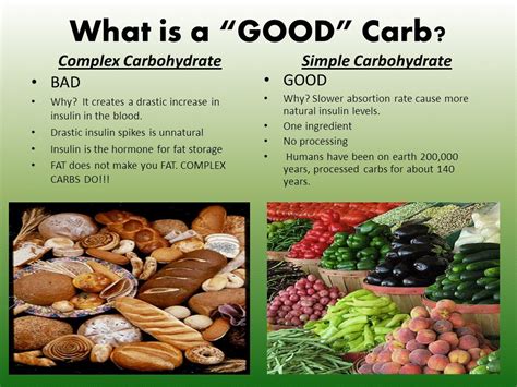 what has a lot of fat but no carbs Carbs bad good carbohydrates foods carb protein complex low ...