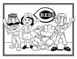 Printable Cincinnati Reds Coloring Pages Pdf  Coloringfoldercom sketch template