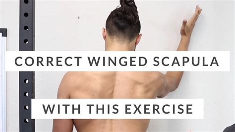 Correct winged scapula - DON'T SKIP THIS scapular rotation exercise - YouTube