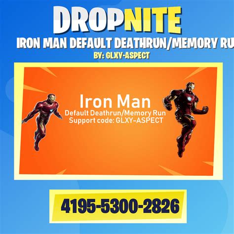 53 HQ Pictures Fortnite Iron Man Deathrun Code / Fortnite Iron Man Skin ...