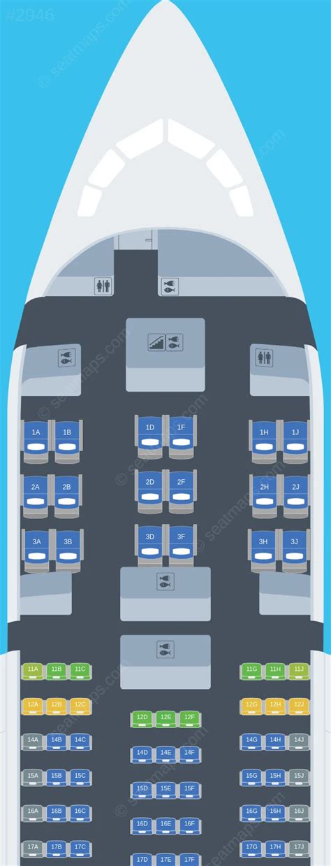 Seat map ratings of Air India Boeing 787