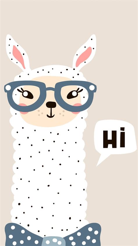 Pin by Winslow on Kawaii | Cute wallpapers, Iphone wallpaper, Cute llama