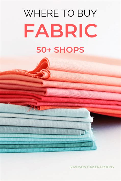 Fabric Shopping Resources – Top 50+ Fabric Stores for Quilters - Shannon Fraser Designs