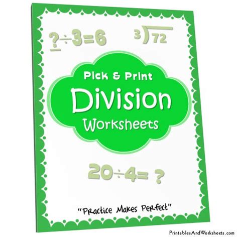 Division Worksheets - Printables & Worksheets