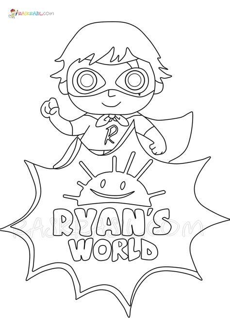 Ryan's World Coloring Page New Coloring Page Free Printable - Coloring Home