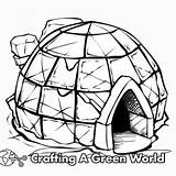 Igloo Coloring Pages  Free & Printable sketch template
