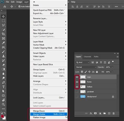 How To Merge Layers In Photoshop | Webtopic