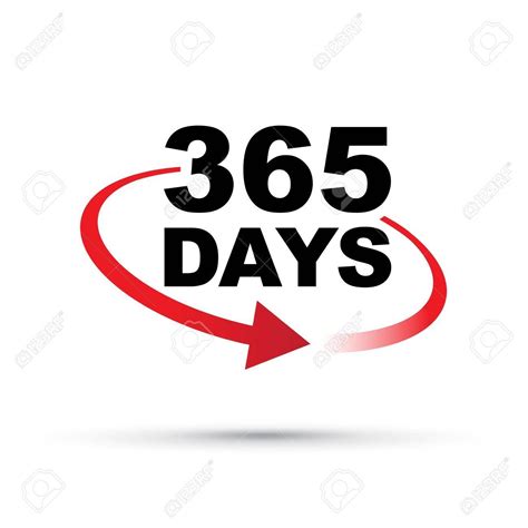 365 Days A Year Around The Clock Royalty Free Cliparts, Vectors ... | 365 day, Day, Clock