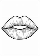 Lips Coloring Pages  Coloring Fun With Lips Shapes And Techniques sketch template