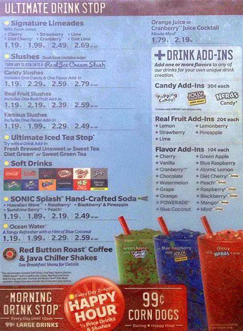 Sonic Menu, Menu for Sonic, Brighton, Denver - Urbanspoon/Zomato