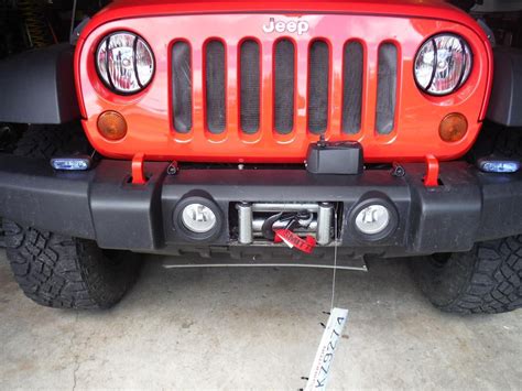 Jeep factory bumper winch mount