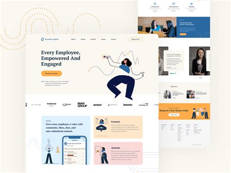 DynamicSignal Home Page by Brightscout on Dribbble