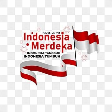 Indonesia Merdeka Vector PNG Images, Indonesia Ribbon Flag Merdeka For Twibbon Banner, Indonesia ...