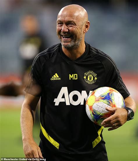 Man United coach Mark Dempsey returns to training for first time after ...