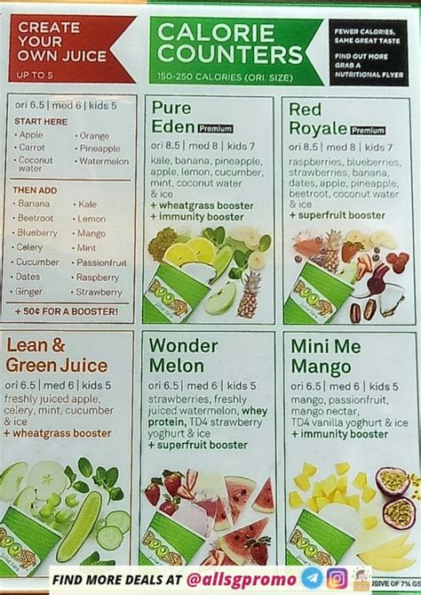 Boost Juice Menu: Boost Juice Singapore Menu with Prices Updated 2024