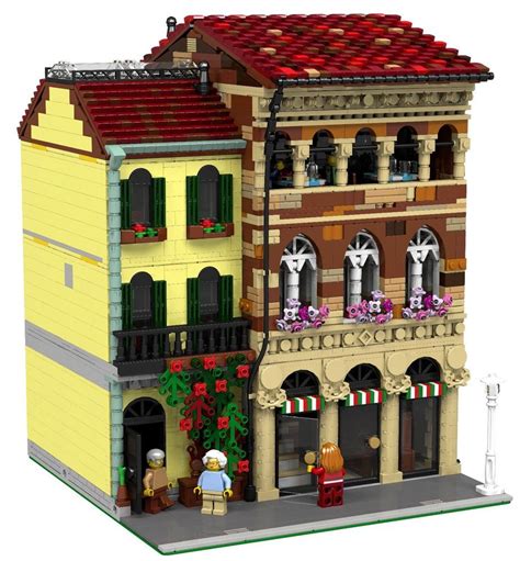 LEGO Modular Florentine Steakhouse MOC instructions 10182 10190 10185 ...