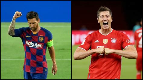 Robert Lewandowski Vs Messi - Messi vs Lewandowski, números de ...