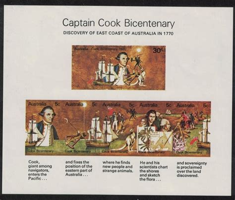 Australia Captain Cook's Discovery of Australia's East Coast MS 1970 ...