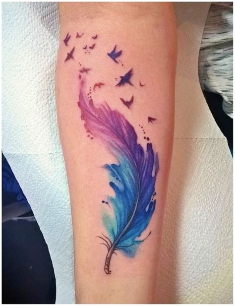 40 Inspiring Feather Tattoos To Show Off Your Creative Spirit | Inspirationfeed