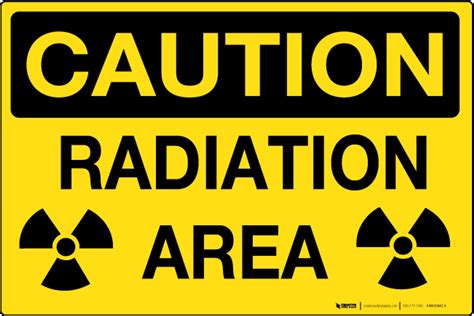 Caution: Radiation Area - Wall Sign | 5S Today