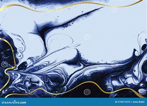 Light Blue and Gold Marble Abstract Vector Background Stock Vector ...