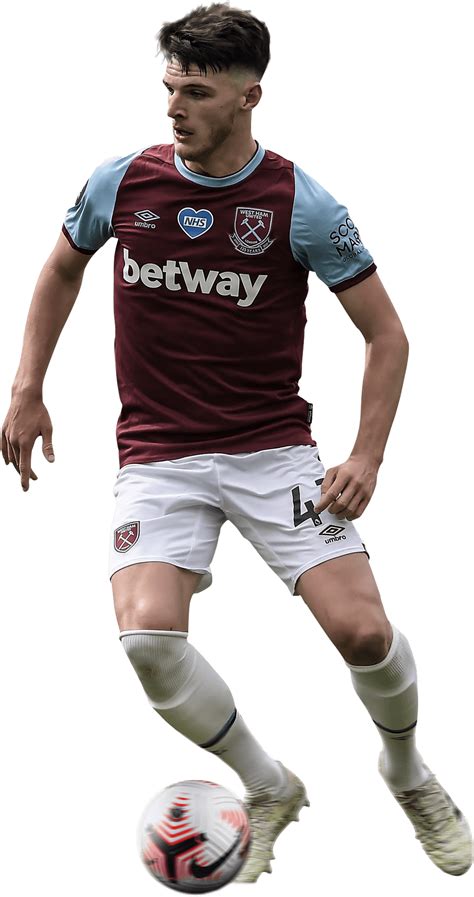 Declan Rice West Ham football render - FootyRenders