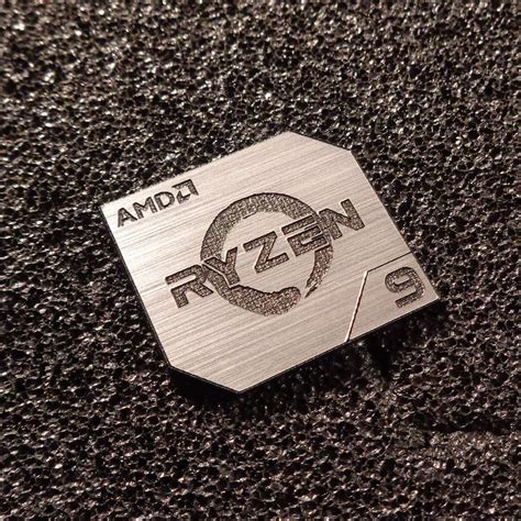 AMD RYZEN 9 Cpu PC Logo Label Decal Case Sticker Badge Silver - Etsy