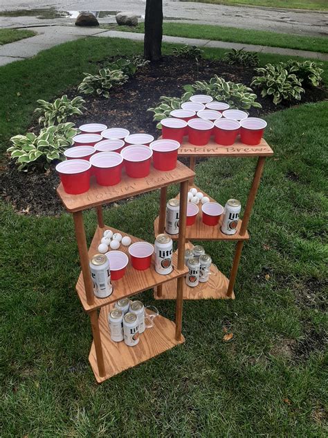 Beer Pong Table Set Personalized & Unfinished Wood | Etsy