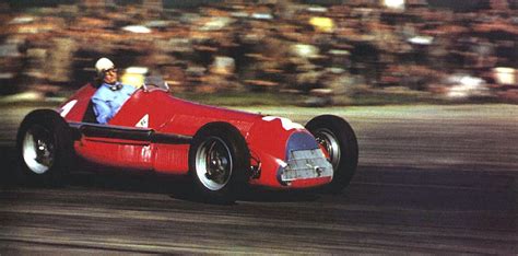 Giuseppe Farina su Alfa Romeo 158 GP Gran Bretagna Silverstone, 1950 ...