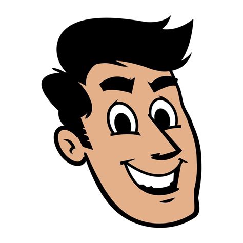 Man head cartoon vector illustration 552995 Vector Art at Vecteezy