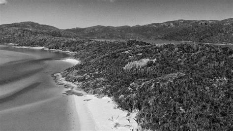 Panoramic Aerial View of Whitehaven Beach in Queensland, Australia Stock Photo - Image of ...