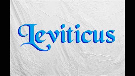 Leviticus: Chapter 11 (KJV) - YouTube