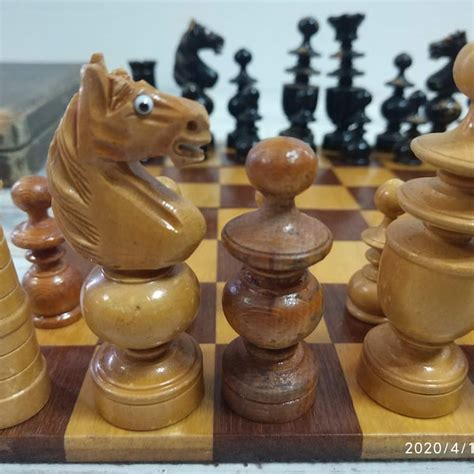 Antique Chess Set - Etsy